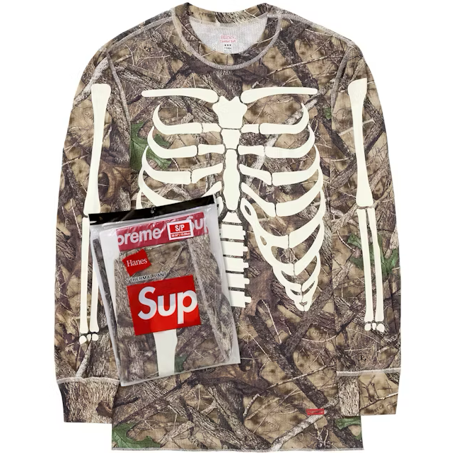 Supreme Hanes Bones Thermal Crew